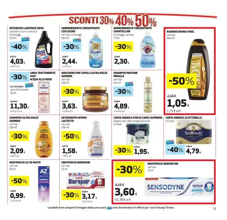Sconti 30% 40% 50% da 27 marzo a 9 aprile di 2025 - Pagina del volantino 9