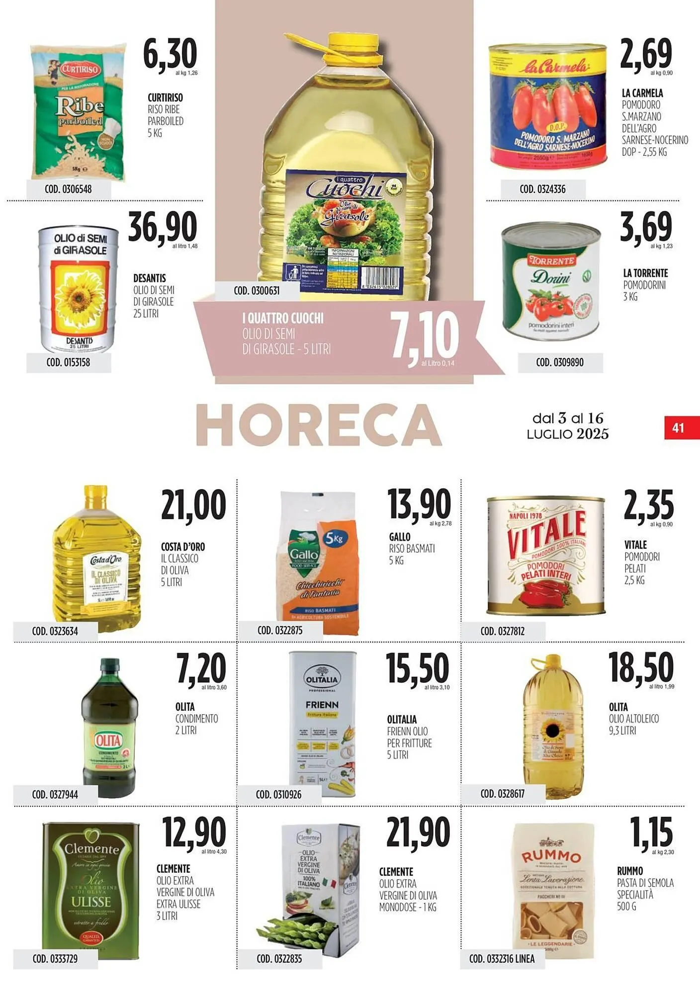 Volantino Carico Cash & Carry da 3 luglio a 16 luglio di 2025 - Pagina del volantino 41