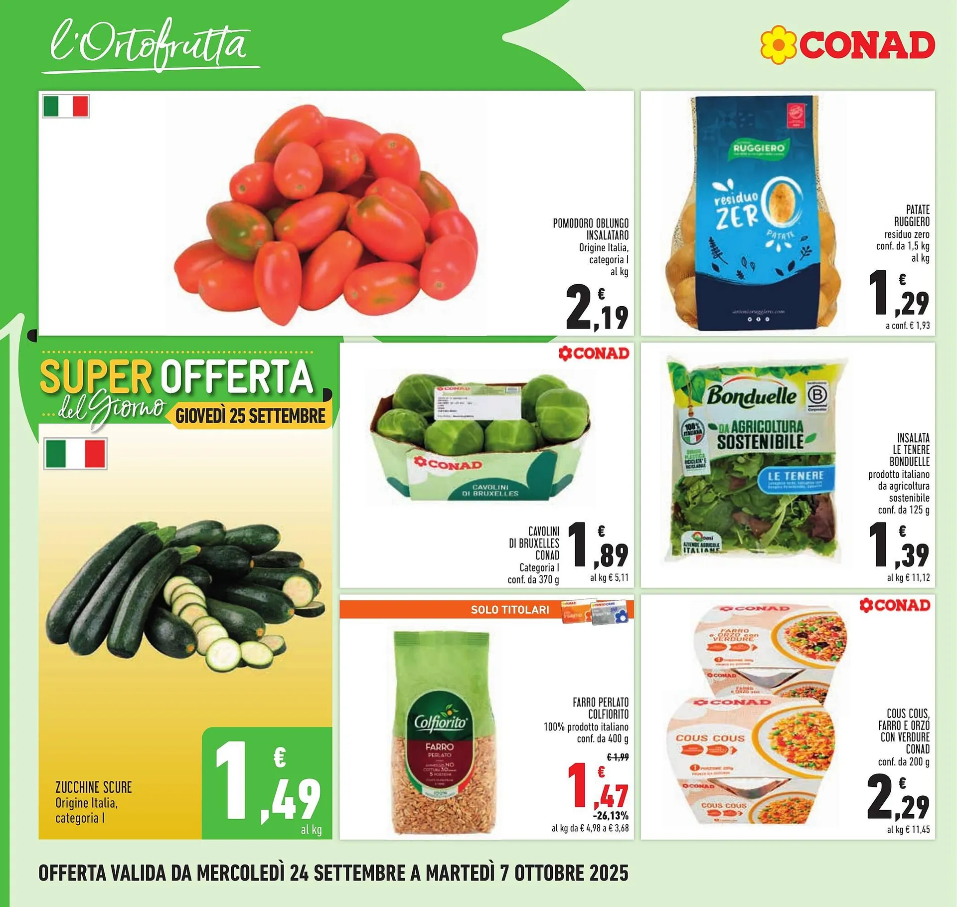 Volantino Conad da 24 settembre a 7 ottobre di 2025 - Pagina del volantino 4