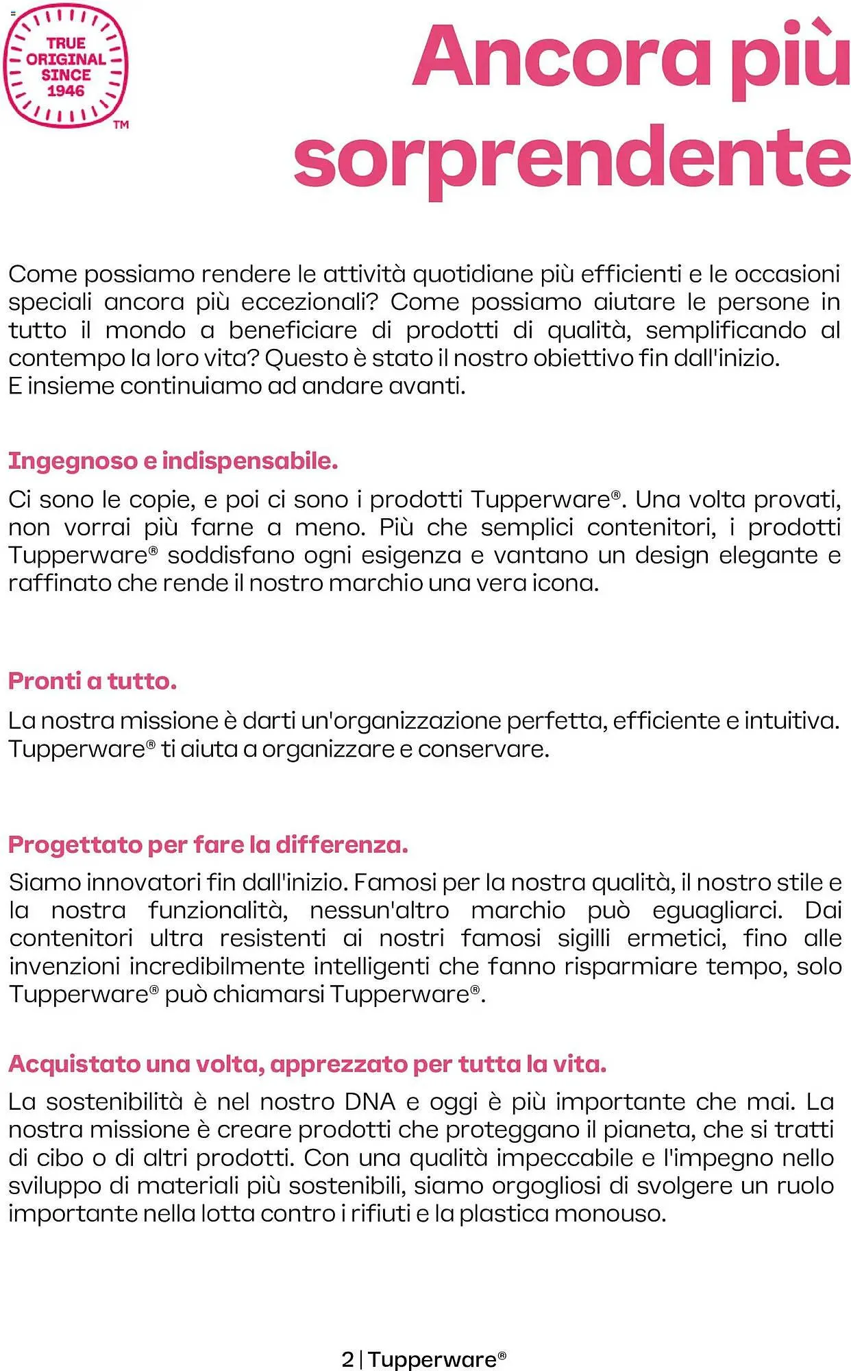 Volantino Tupperware da 1 maggio a 30 settembre di 2026 - Pagina del volantino 2