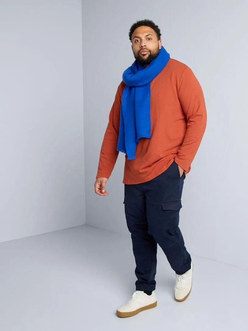 Pantaloni chino con tasche laterali - BLU