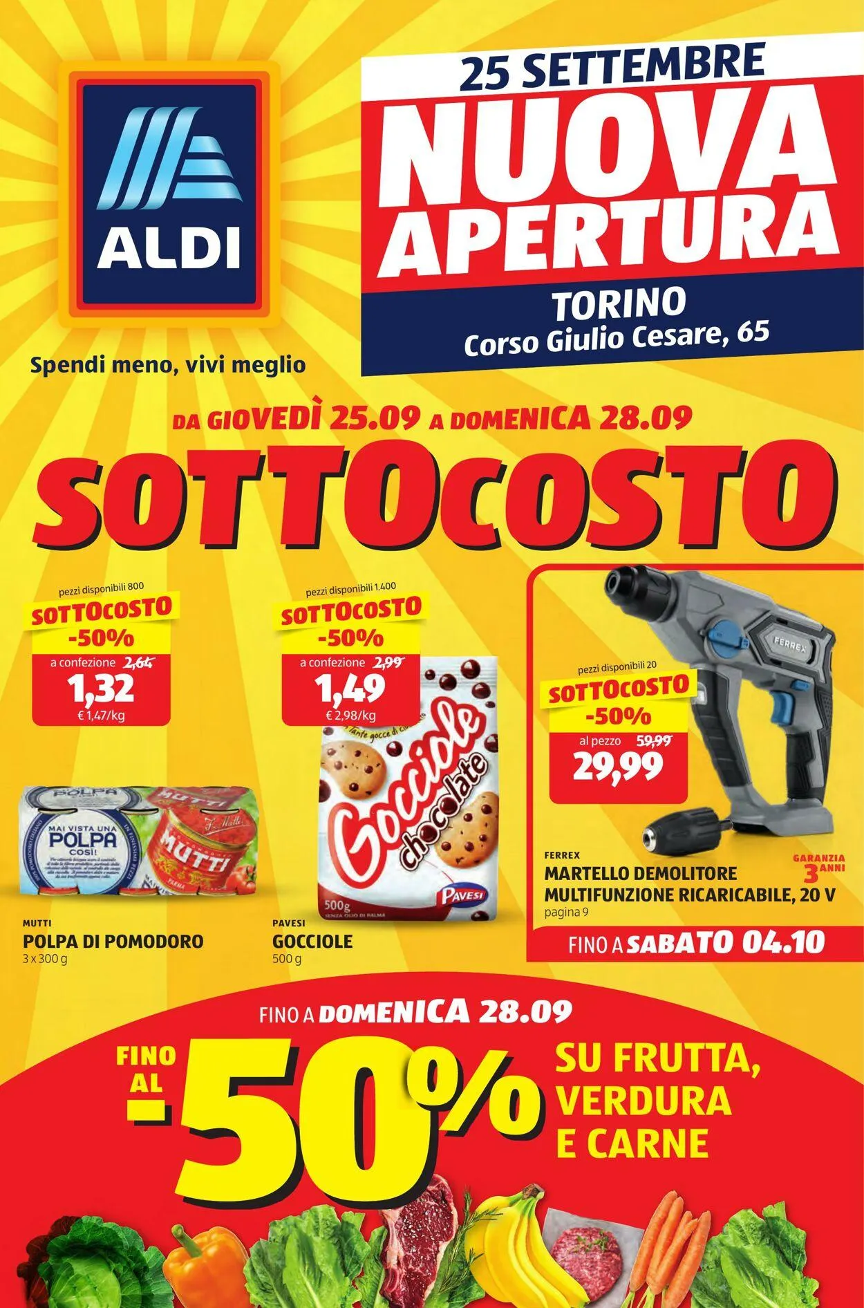 Aldi Volantino attuale da 21 settembre a 5 ottobre di 2025 - Pagina del volantino 1