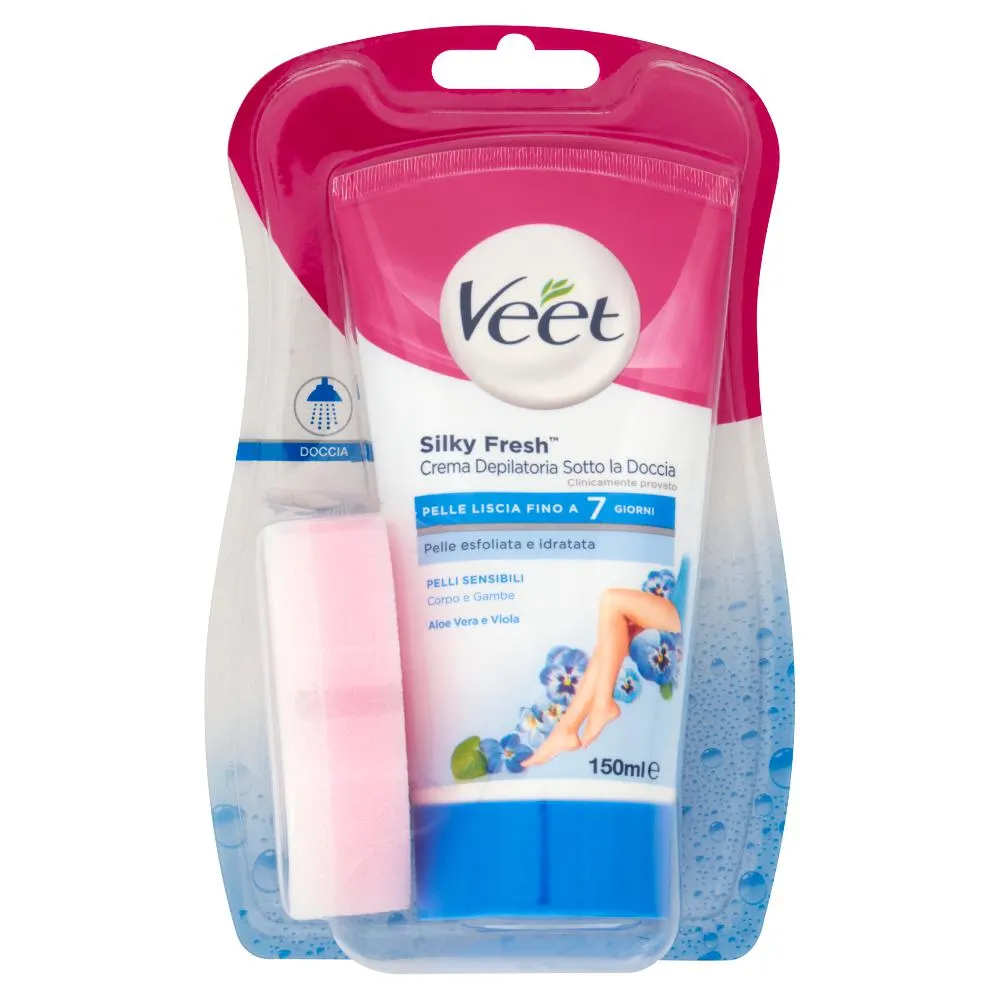 Veet Sotto la Doccia Pelli Sensibili Silk & Fresh Technology - 150 ml