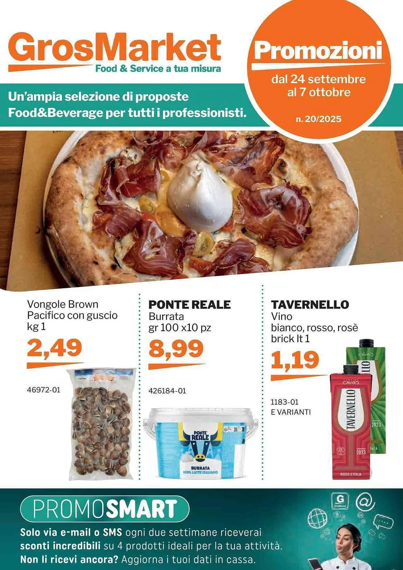 Volantino GrosMarket da 24 settembre a 7 ottobre di 2025 - Pagina del volantino 1