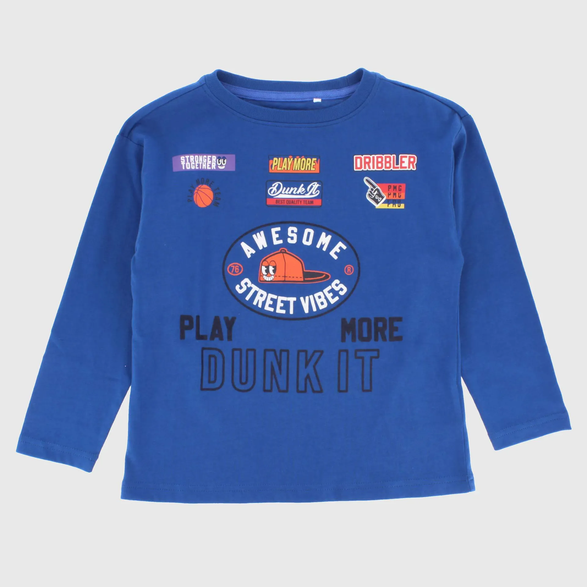 Maglietta in jersey da bambino, blu