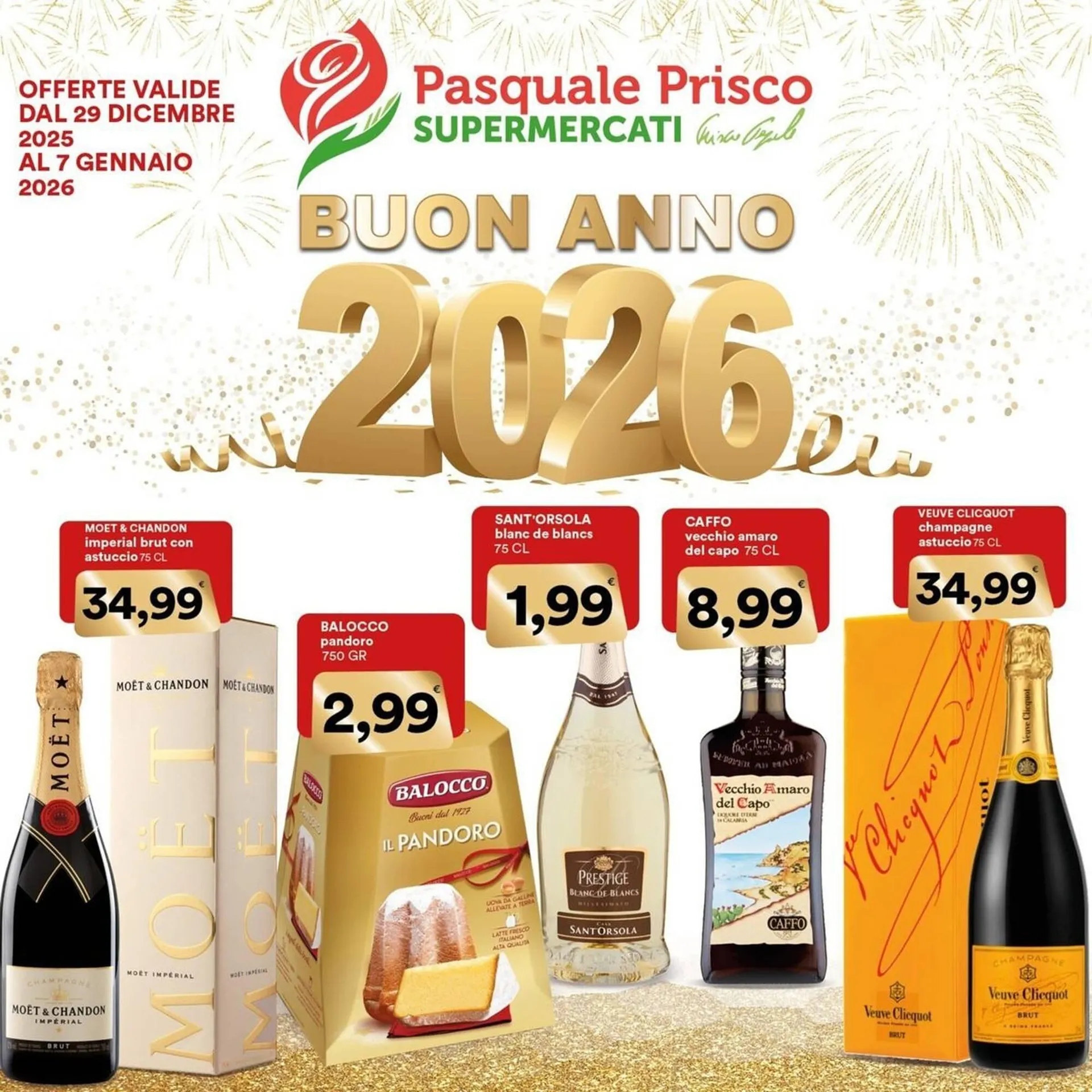 Volantino Supermercati Pasquale Prisco da 29 dicembre a 7 gennaio di 2026 - Pagina del volantino 1