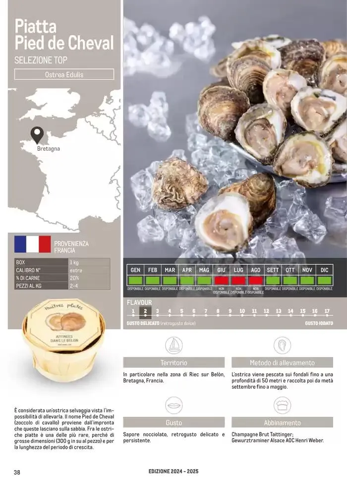 Catalogo Frutti di mare da 2 gennaio a 31 luglio di 2025 - Pagina del volantino 38