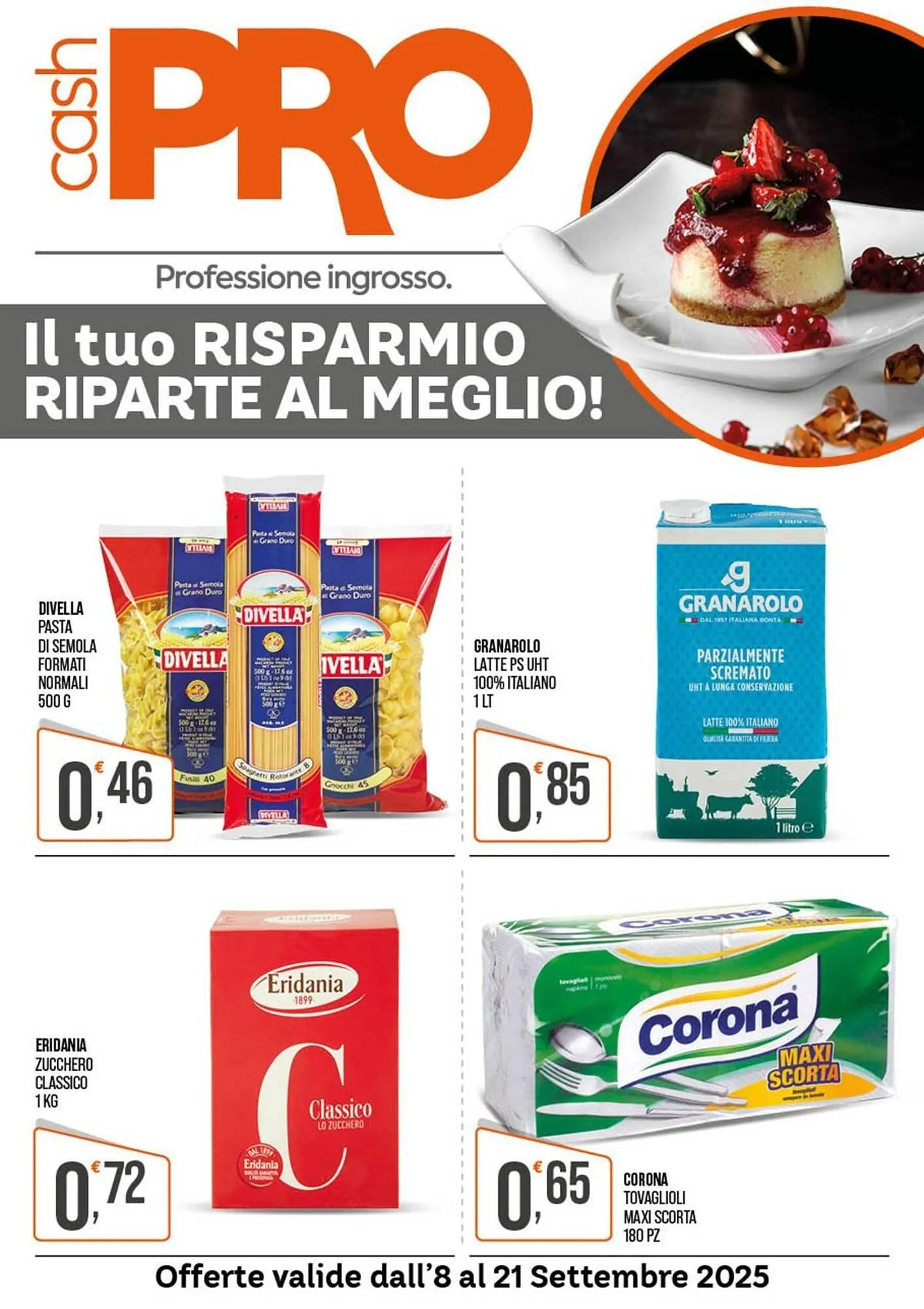 Volantino Cash pro da 8 settembre a 21 settembre di 2025 - Pagina del volantino 1