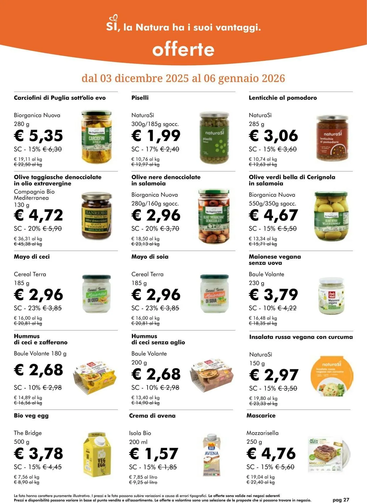 Natura Sì Volantino attuale da 29 gennaio a 12 febbraio di 2026 - Pagina del volantino 27