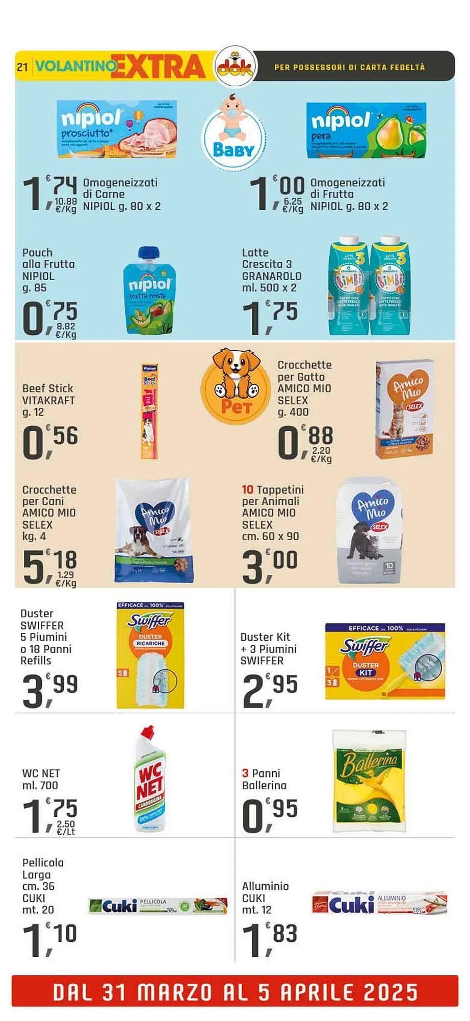 Volantino Supermercati Dok da 24 marzo a 5 aprile di 2025 - Pagina del volantino 21