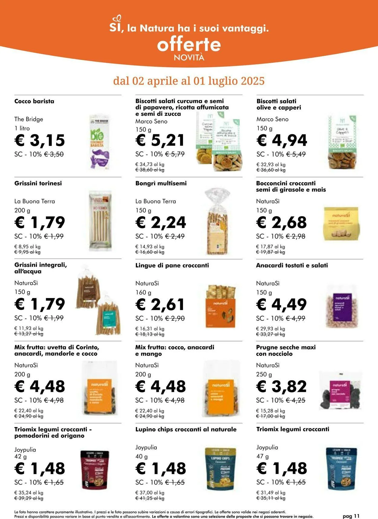 Natura Sì Volantino attuale da 22 luglio a 5 agosto di 2025 - Pagina del volantino 11