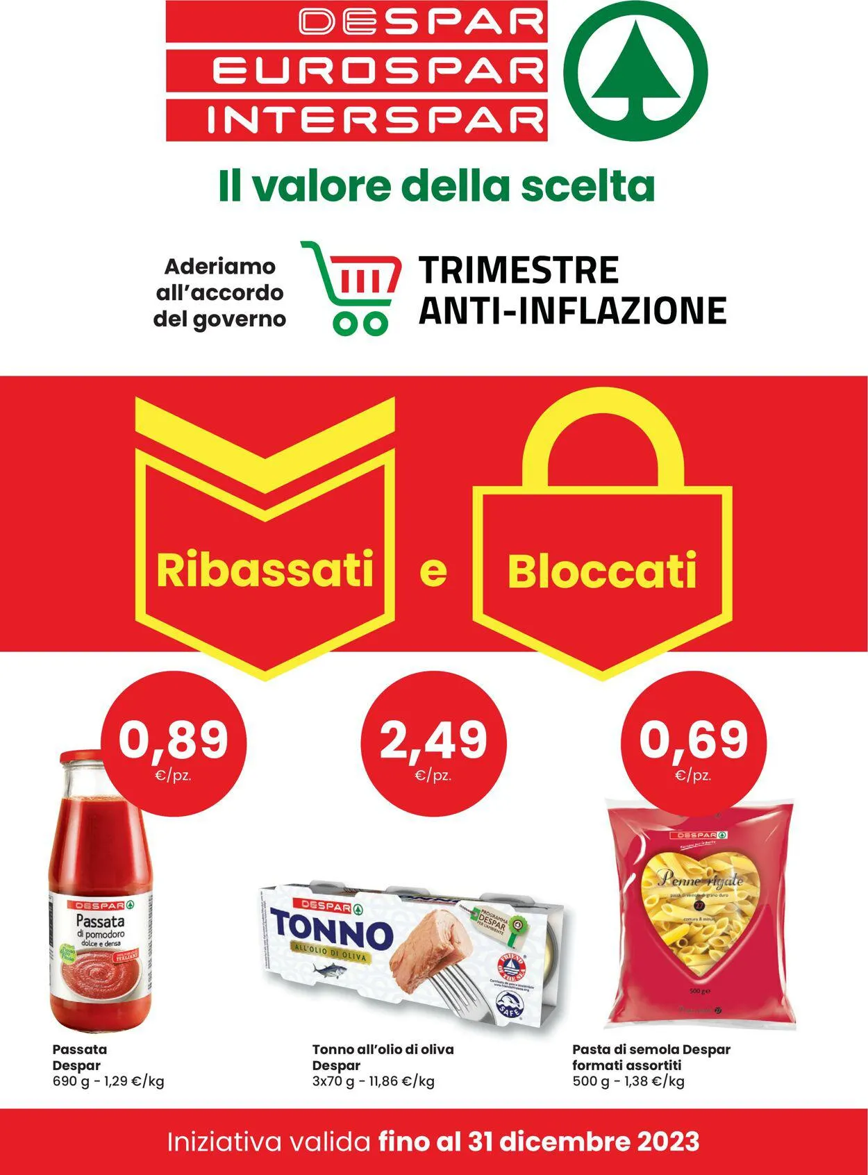 Interspar Volantino attuale da 1 ottobre a 31 dicembre di 2023 - Pagina del volantino 1
