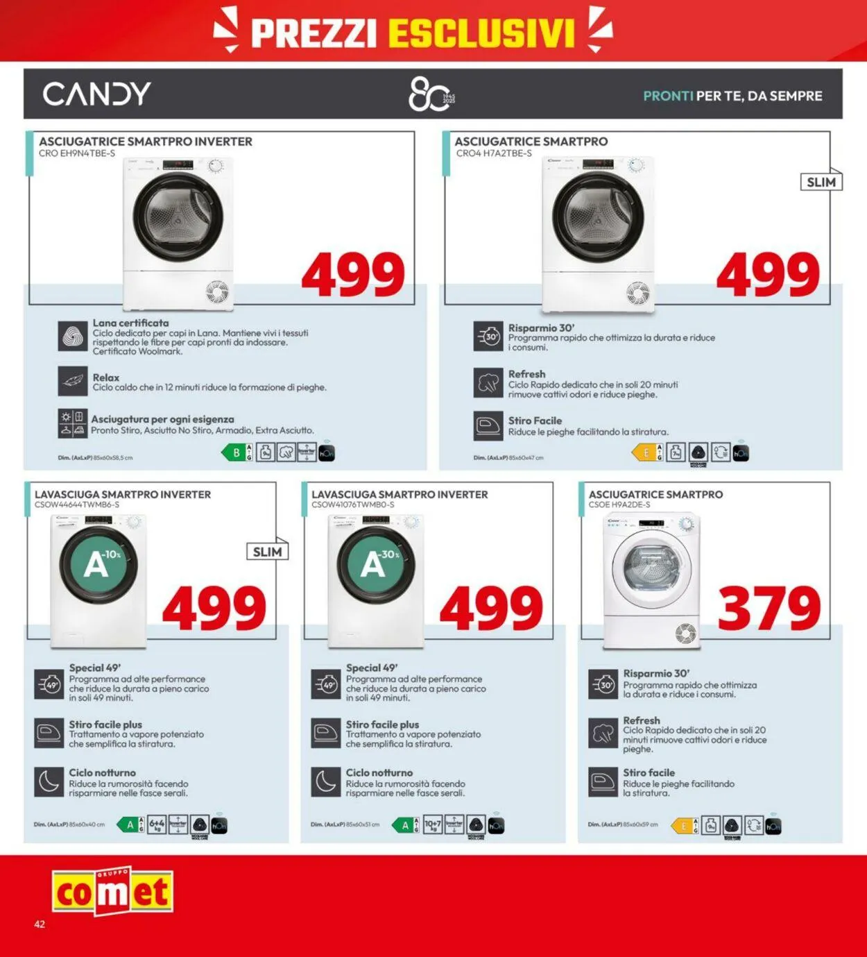 Comet Volantino attuale da 9 ottobre a 22 ottobre di 2025 - Pagina del volantino 42
