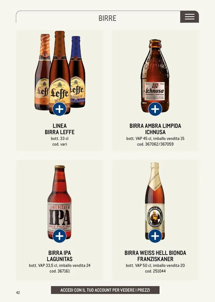 Catalogo aperitivo 2024 beverage da 20 maggio a 31 marzo di 2025 - Pagina del volantino 42
