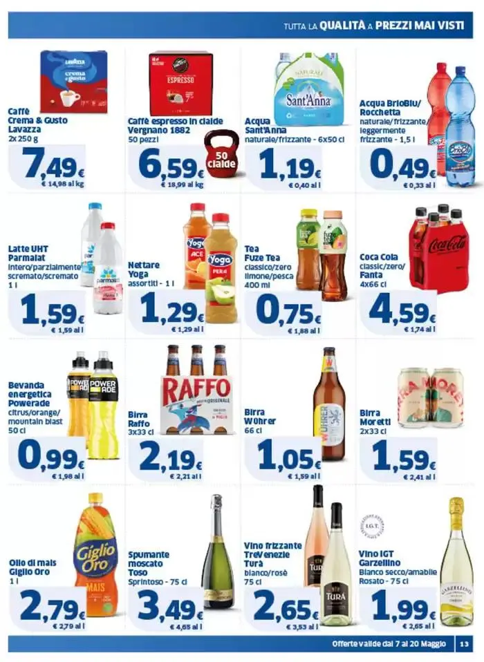 2x1 Prendi 2 e paghi 1 da 7 maggio a 20 maggio di 2025 - Pagina del volantino 13