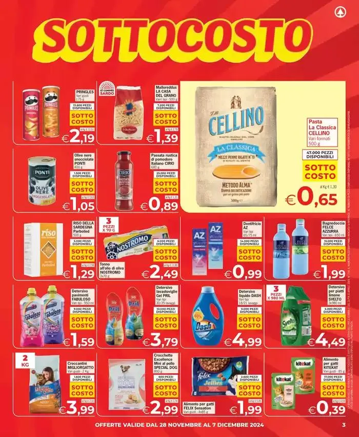 Sottocosto da 28 novembre a 9 dicembre di 2024 - Pagina del volantino 3