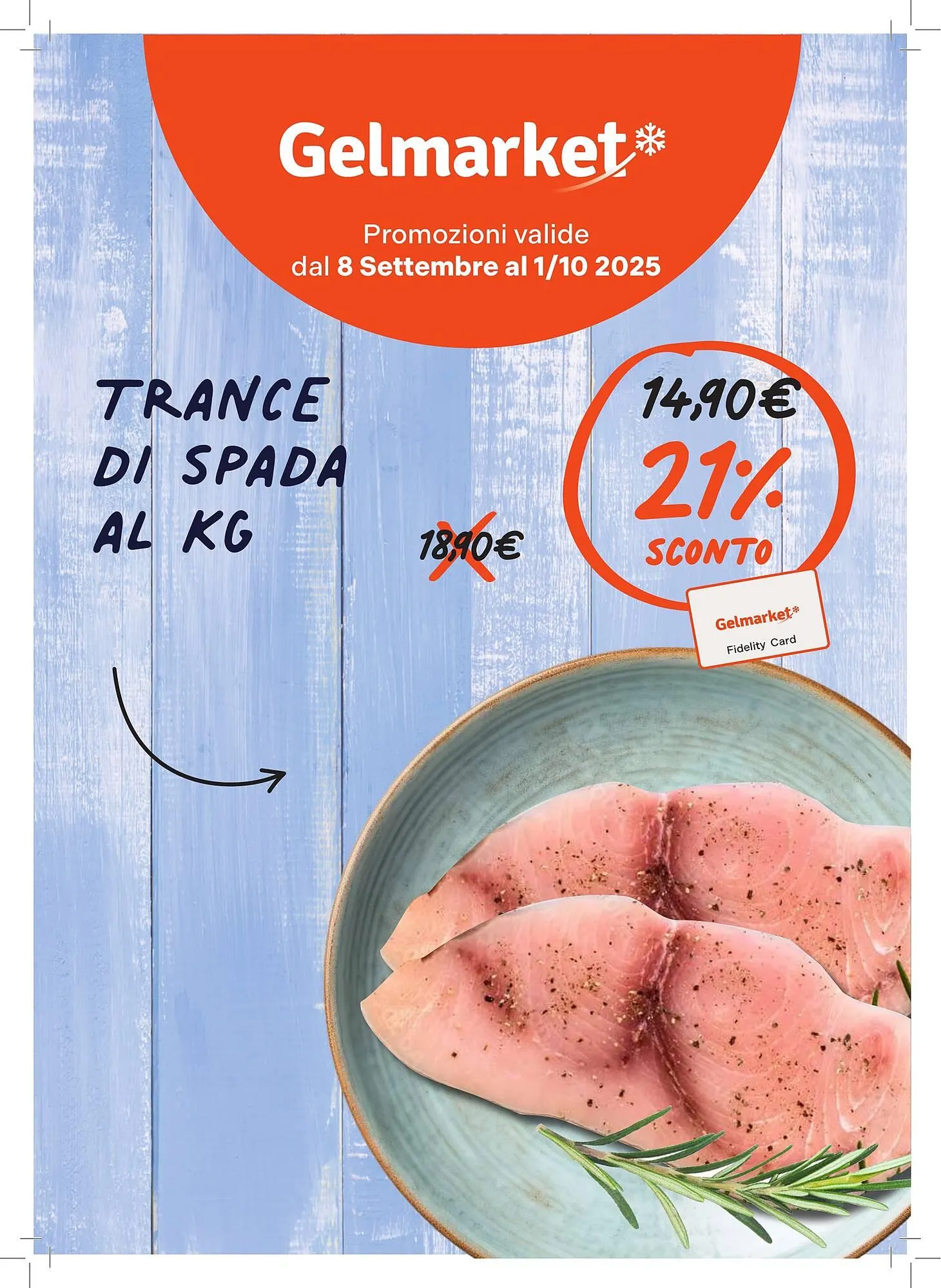 Volantino Gelmarket da 8 settembre a 1 ottobre di 2025 - Pagina del volantino 1