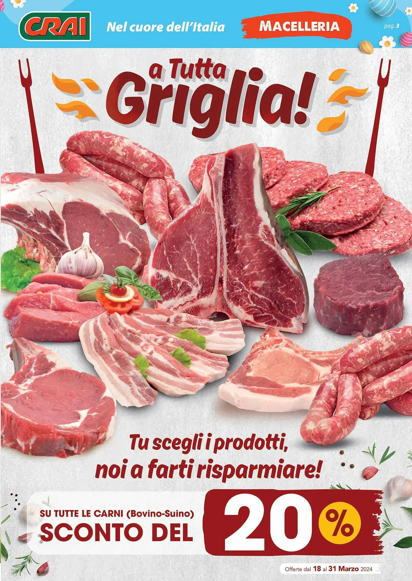 Volantino Crai da 18 marzo a 31 marzo di 2024 - Pagina del volantino 3