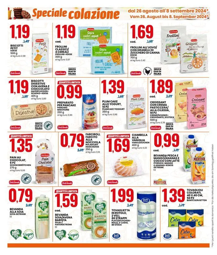 SPECIALE COLAZIONE da 26 agosto a 8 settembre di 2024 - Pagina del volantino 4