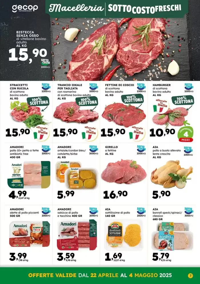 Sottocosto Freschi da 22 aprile a 4 maggio di 2025 - Pagina del volantino 7