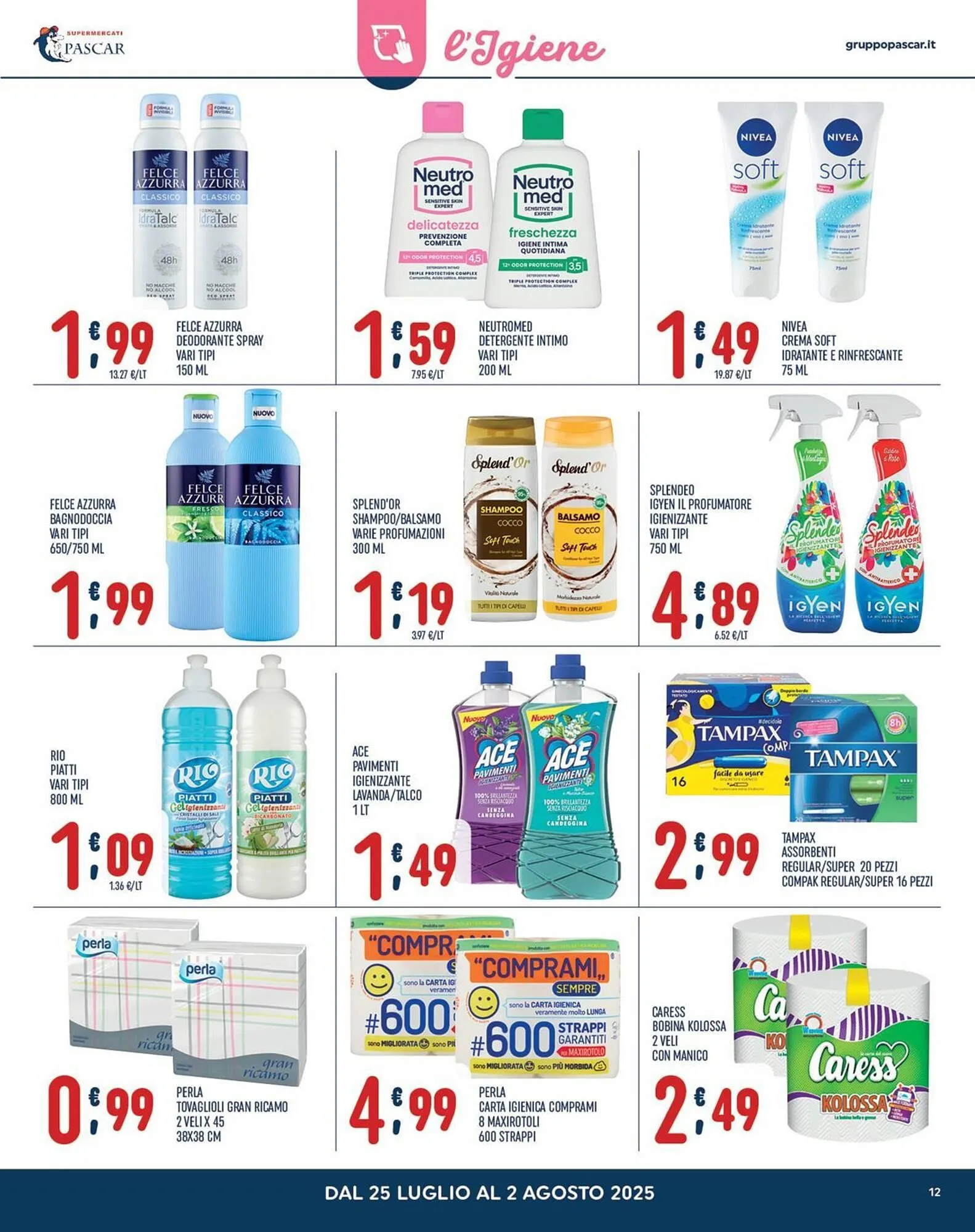 Volantino Gruppo Pascar da 25 luglio a 2 agosto di 2025 - Pagina del volantino 12