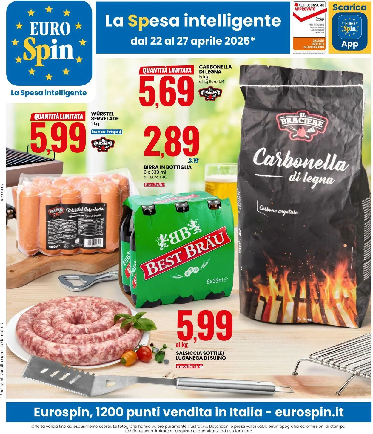 EURO Spin Volantino attuale da 22 aprile a 27 aprile di 2025 - Pagina del volantino 1