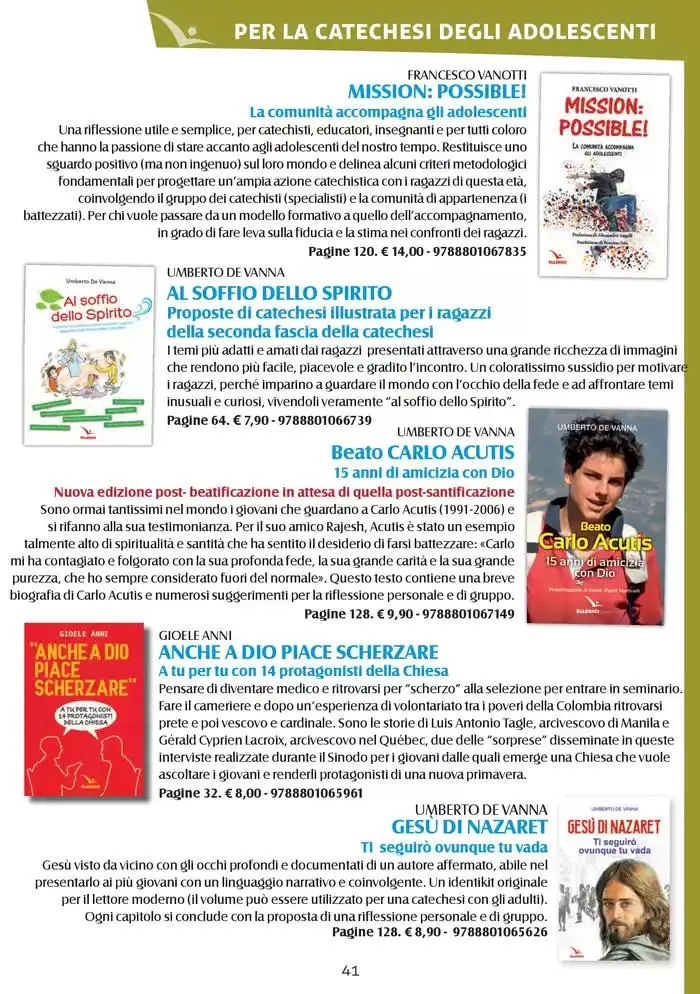  Catechismi & susssidi da 13 gennaio a 31 dicembre di 2025 - Pagina del volantino 41