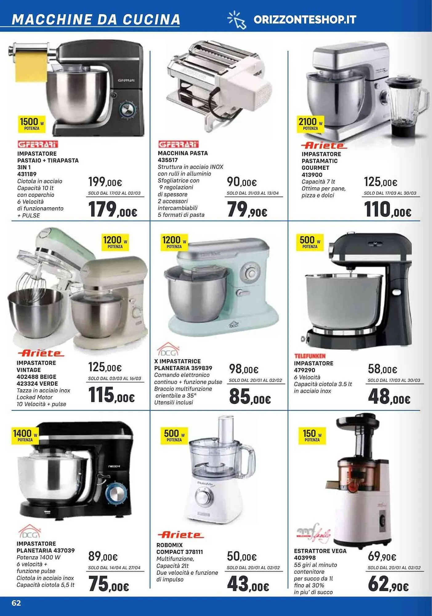 Volantino Orizzonte da 11 febbraio a 30 aprile di 2025 - Pagina del volantino 62