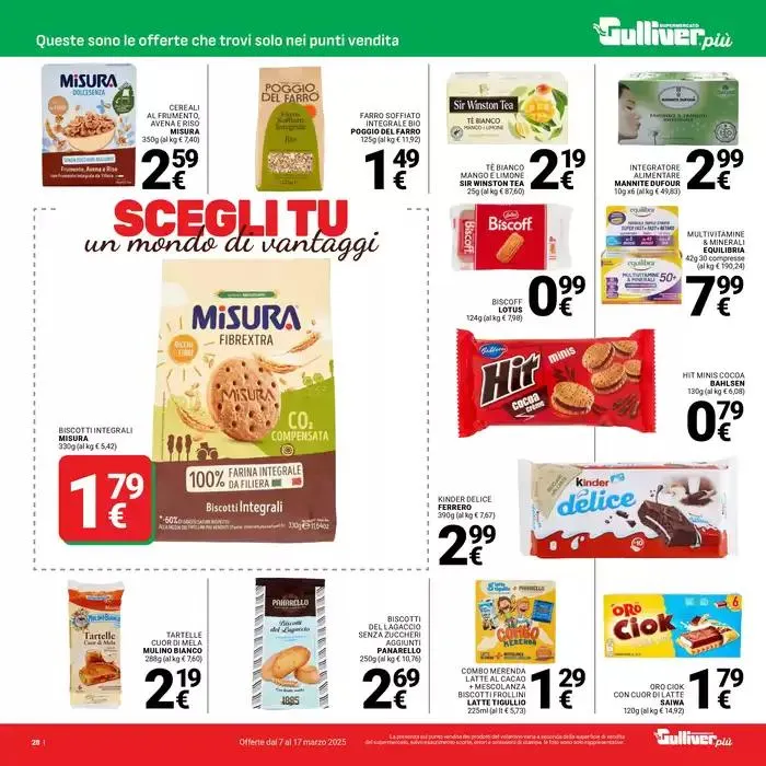 Scegli tu un mondo di vantaggi da 7 marzo a 17 marzo di 2025 - Pagina del volantino 28