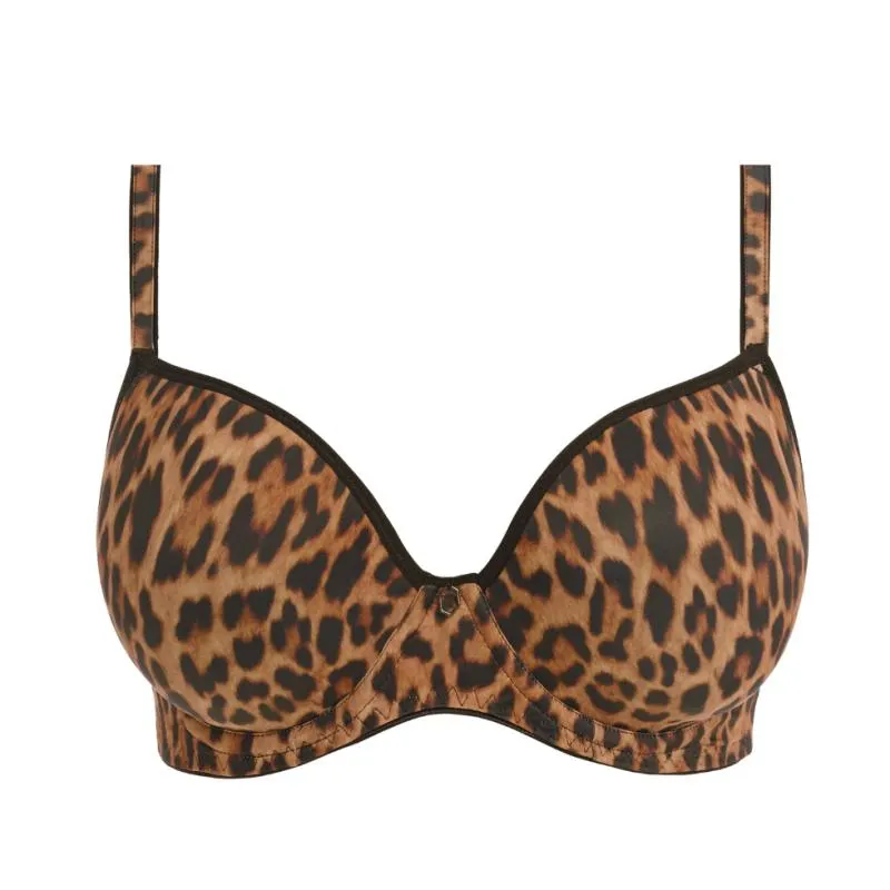 FL-AA401231LED - Reggiseno scollato preformato liscio Wild Side - Animalier
