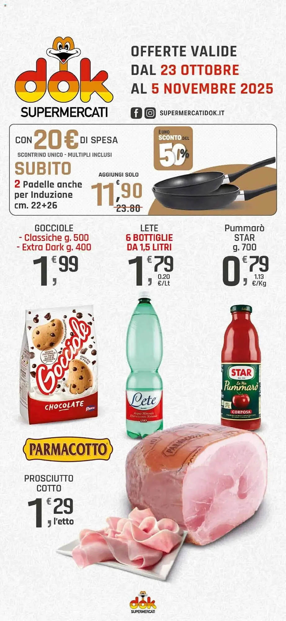 Volantino Supermercati Dok da 23 ottobre a 5 novembre di 2025 - Pagina del volantino 1