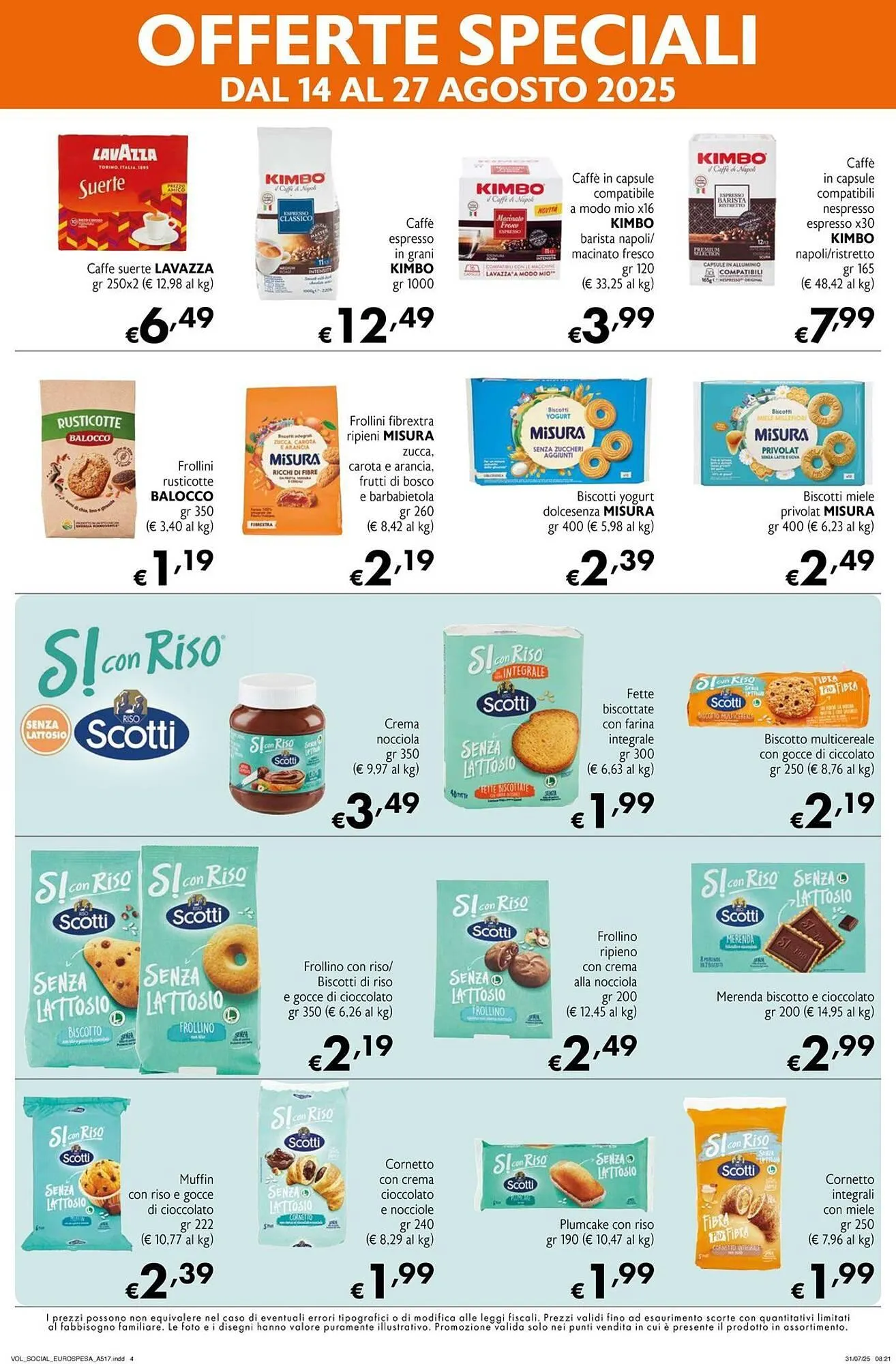 Volantino Eurospesa da 14 agosto a 27 agosto di 2025 - Pagina del volantino 4