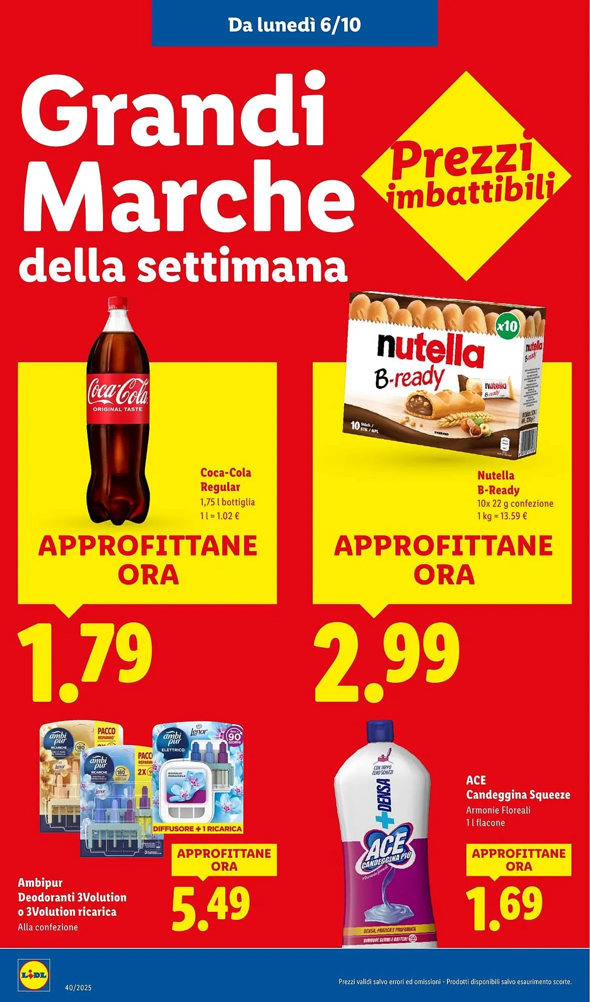 Volantino Lidl da 6 ottobre a 12 ottobre di 2025 - Pagina del volantino 16