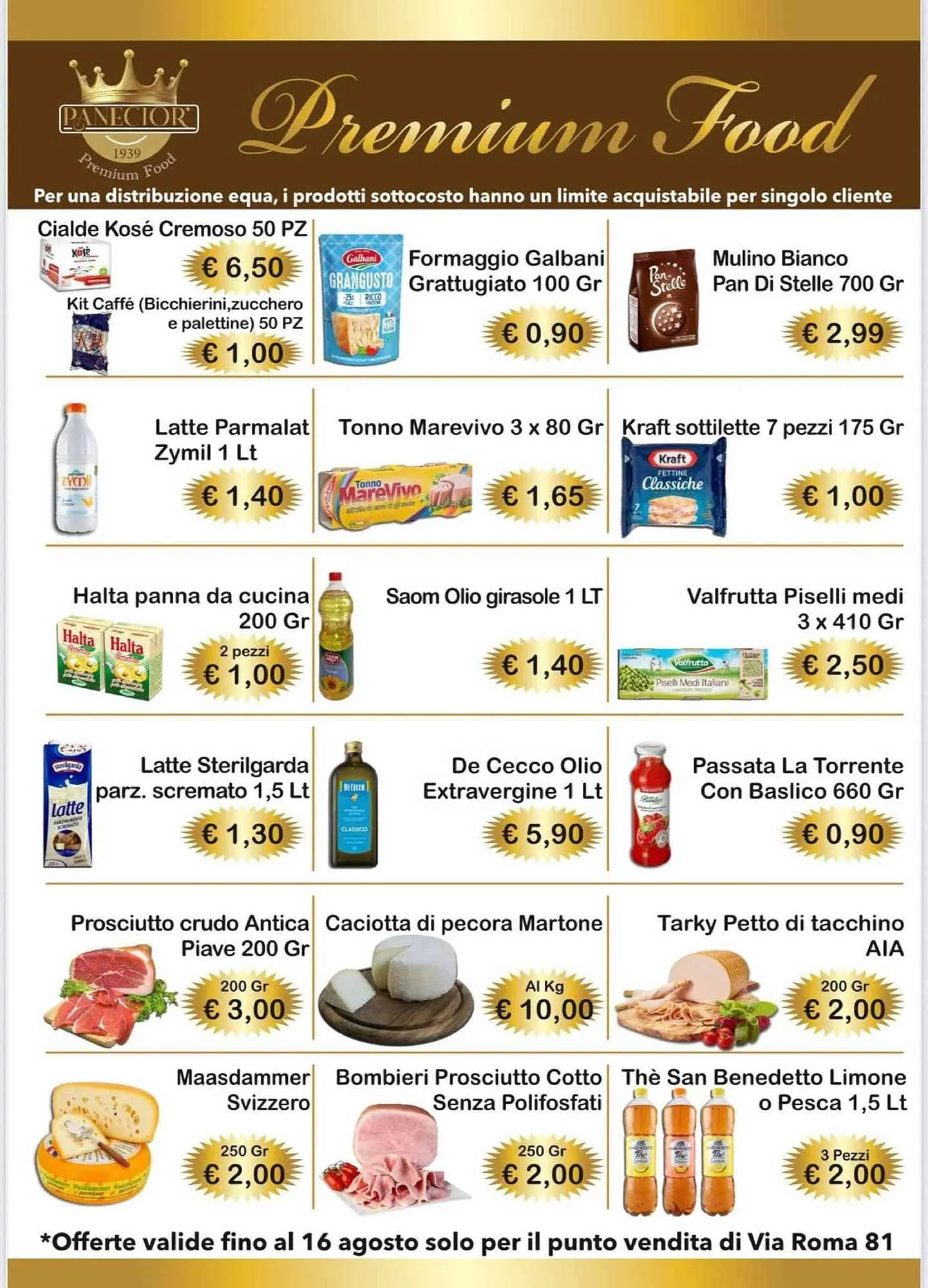 Volantino Mercati Alimentari da 6 agosto a 16 agosto di 2025 - Pagina del volantino 1