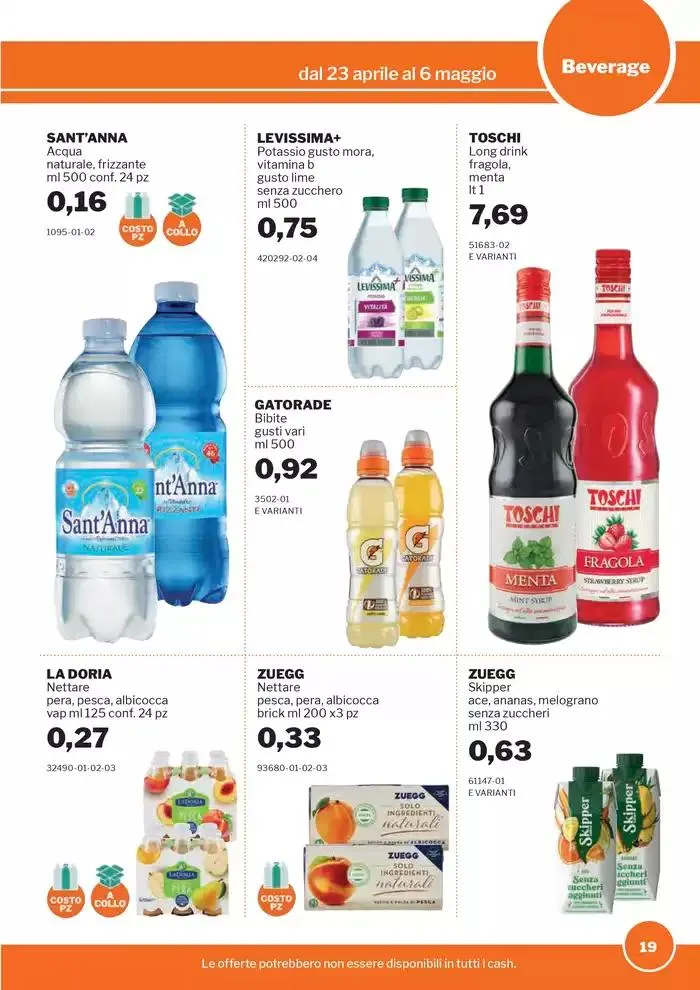 Volantino Food&Beverage da 23 aprile a 6 maggio di 2025 - Pagina del volantino 19