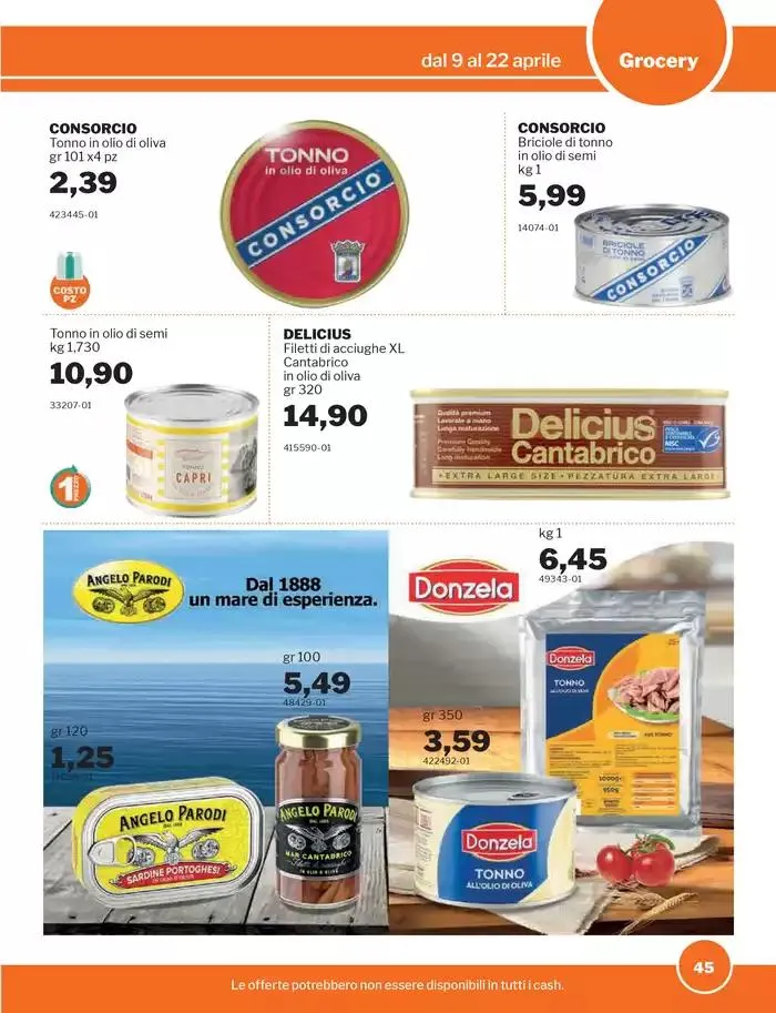 Promozioni da 9 aprile a 22 aprile di 2025 - Pagina del volantino 45