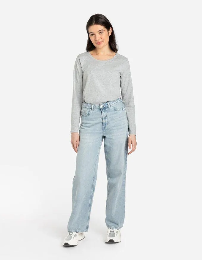 Jean - Denim à effet blanchi