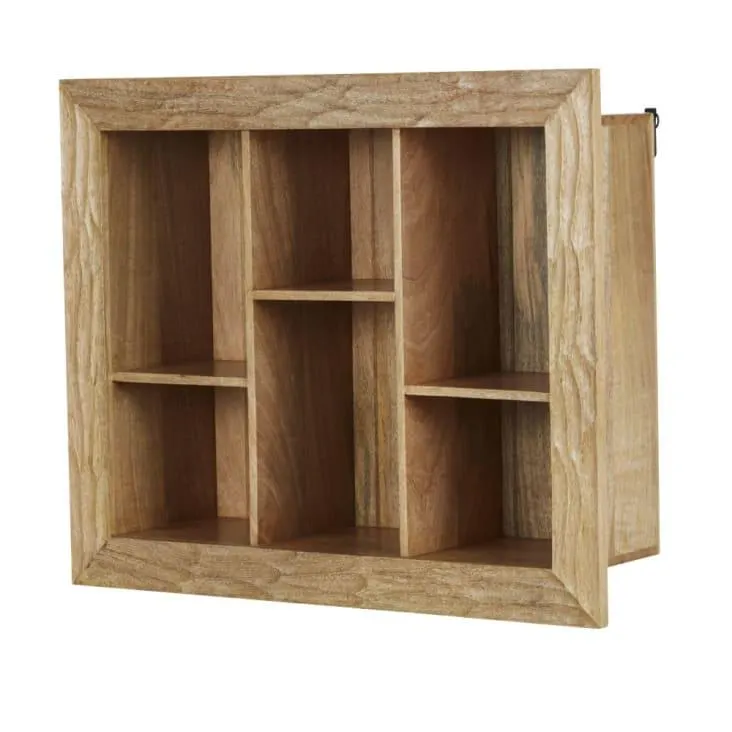 Scaffale in legno di mango