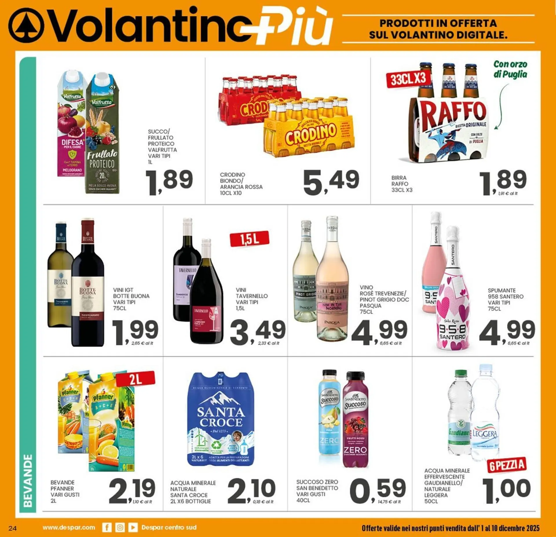 Volantino Despar da 1 dicembre a 10 dicembre di 2025 - Pagina del volantino 25