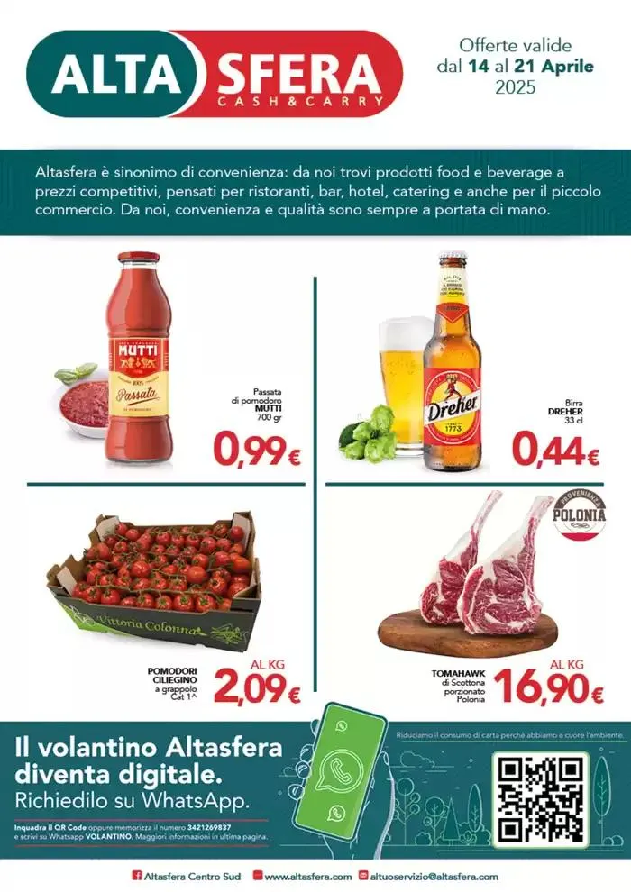 Offerte valide dal 14 al 21 Aprile 2025 da 14 aprile a 21 aprile di 2025 - Pagina del volantino 1