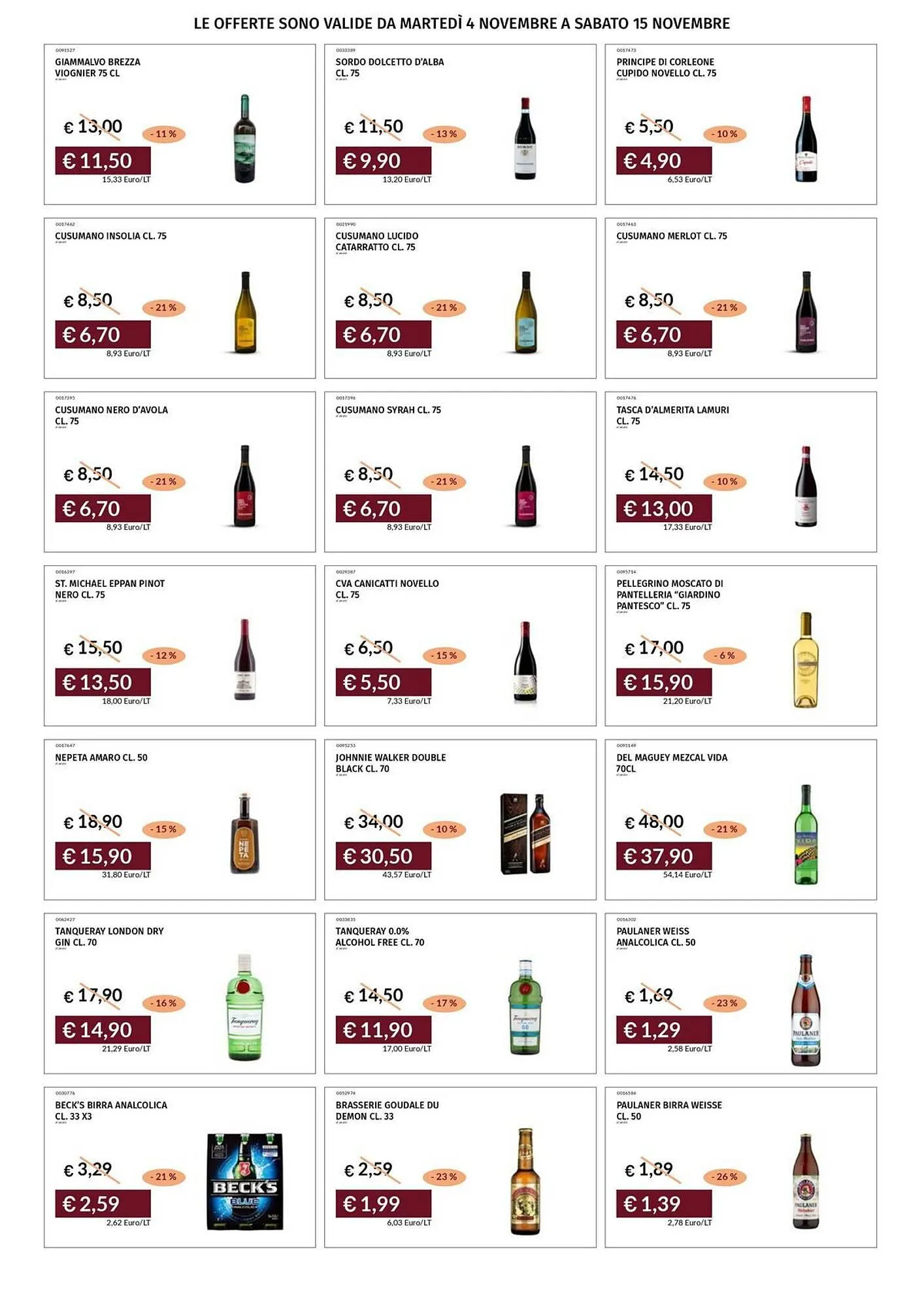 Volantino Prezzemolo e Vitale da 4 novembre a 15 novembre di 2025 - Pagina del volantino 28