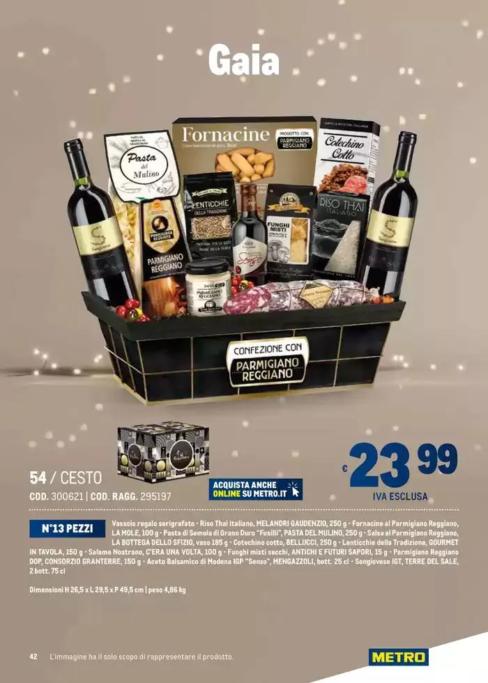 Cesti di Natale Ridotto da 4 novembre a 31 dicembre di 2024 - Pagina del volantino 42