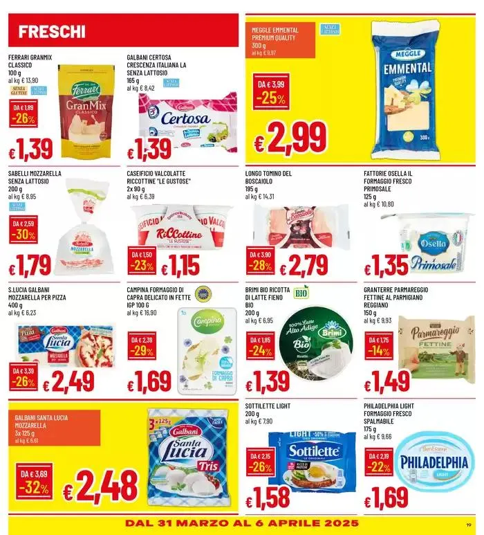 GALASSIA BUONO SPESA 20% + GRANDI MARCHE SC.FINO 50% da 26 marzo a 6 aprile di 2025 - Pagina del volantino 19