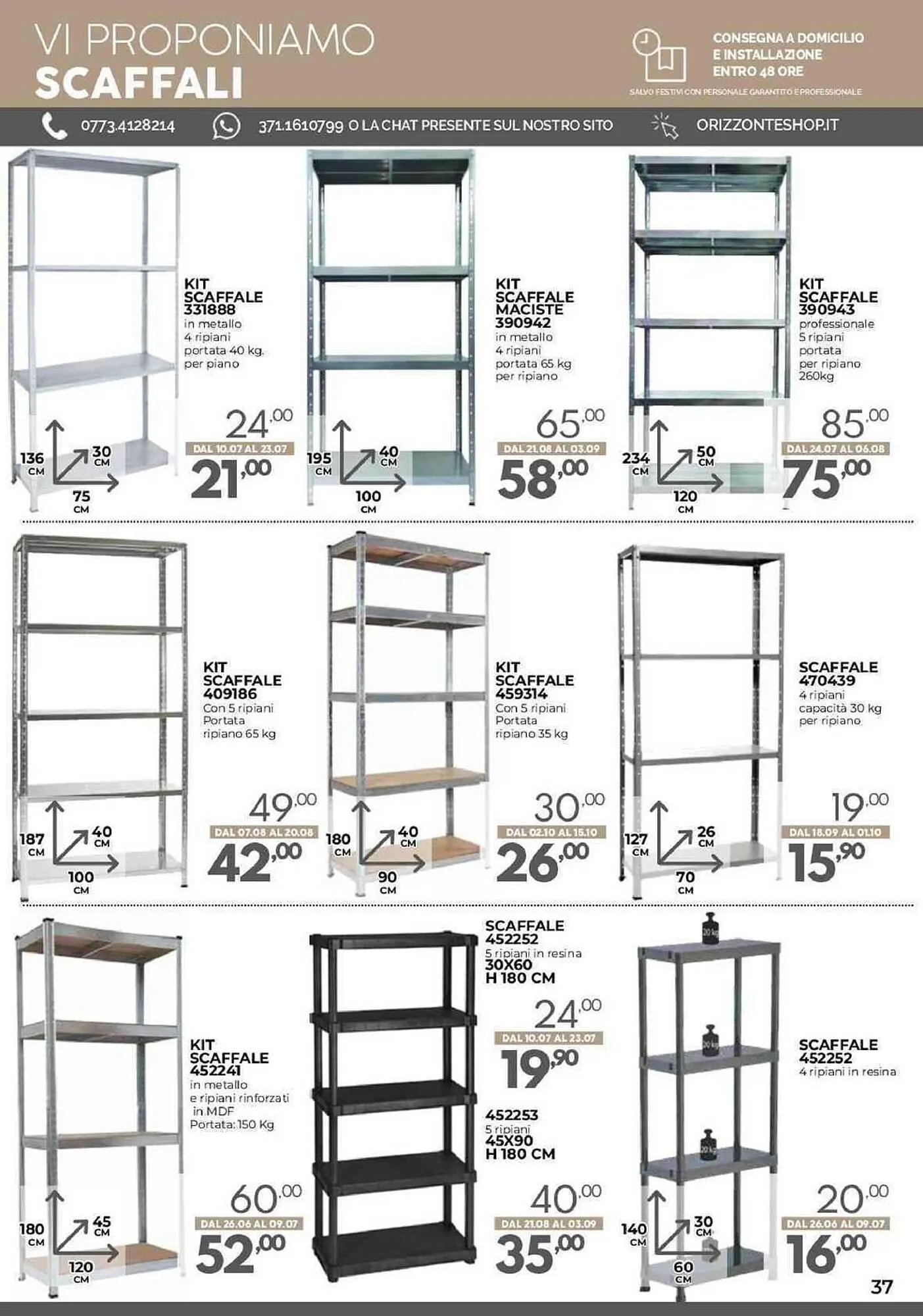 Volantino Orizzonte da 25 luglio a 31 dicembre di 2023 - Pagina del volantino 37