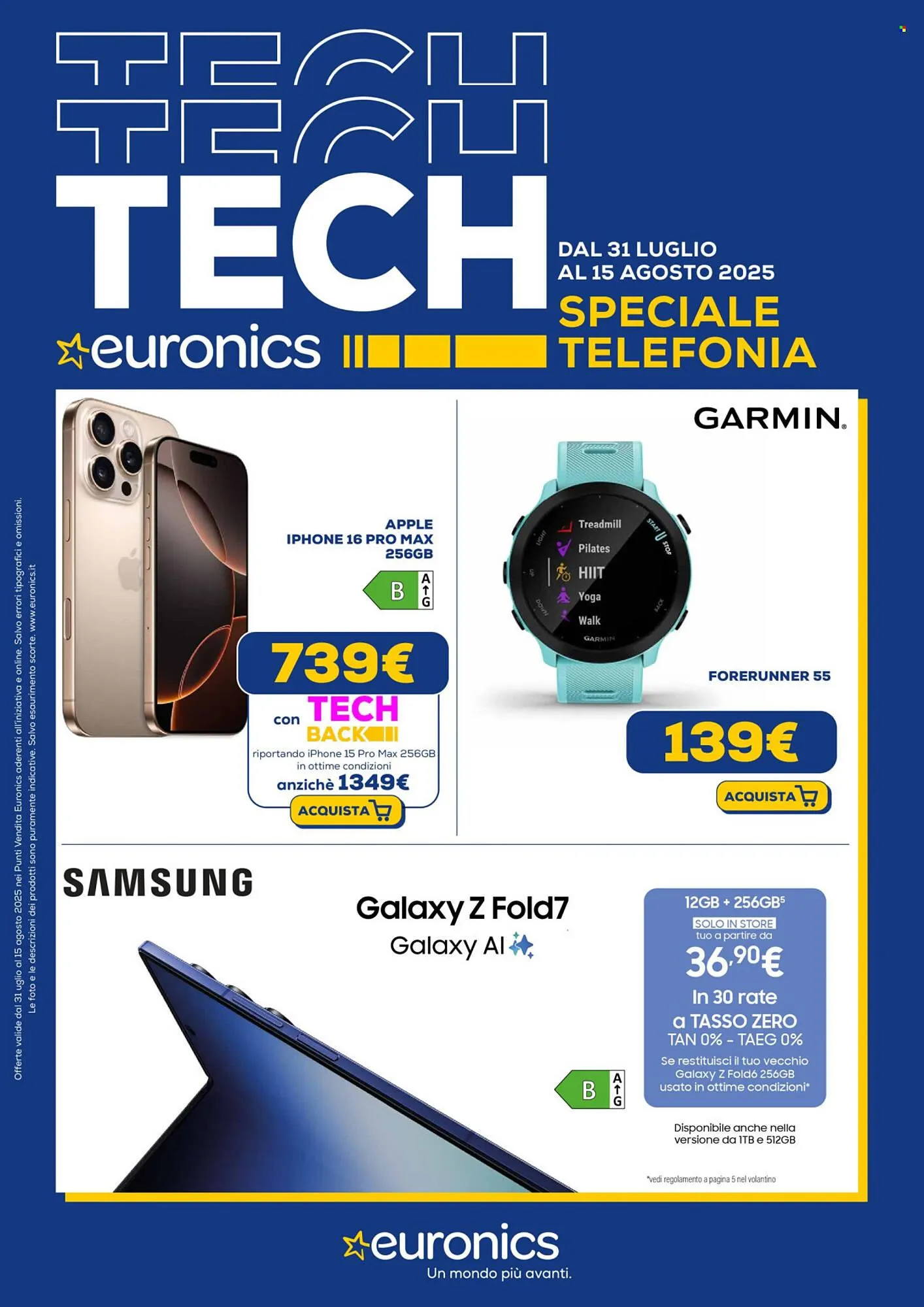 Volantino Euronics da 31 luglio a 15 agosto di 2025 - Pagina del volantino 1