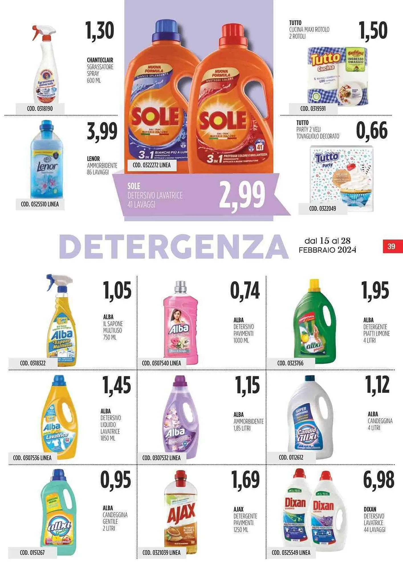 Volantino Carico Cash & Carry da 15 febbraio a 28 febbraio di 2024 - Pagina del volantino 39