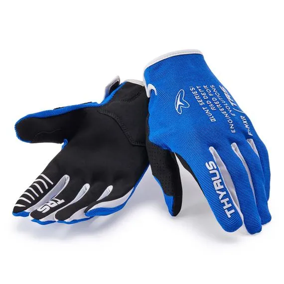 Guanti da cross e enduro Blunt Blu Royal/Bianco
