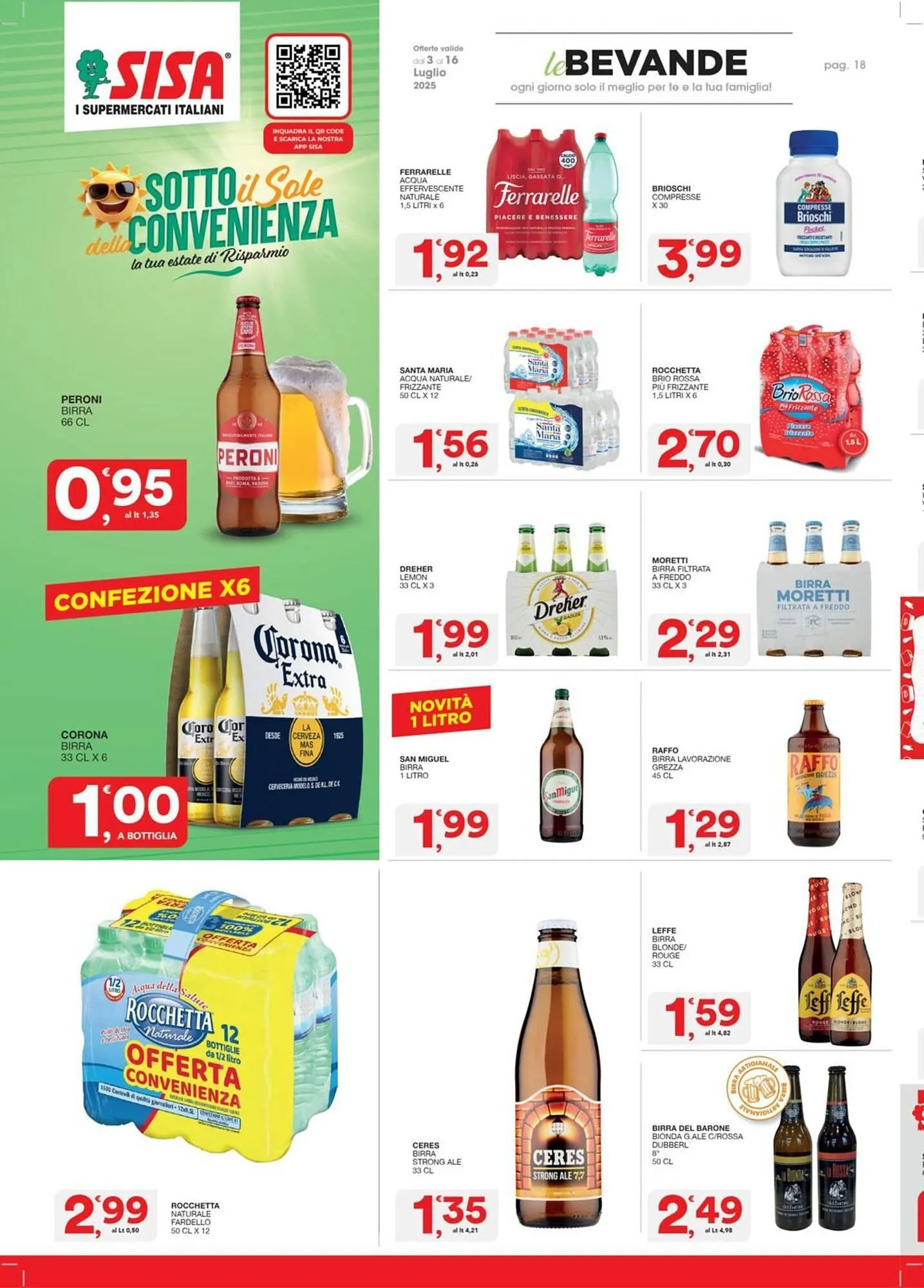 Volantino Sisa da 3 luglio a 16 luglio di 2025 - Pagina del volantino 18