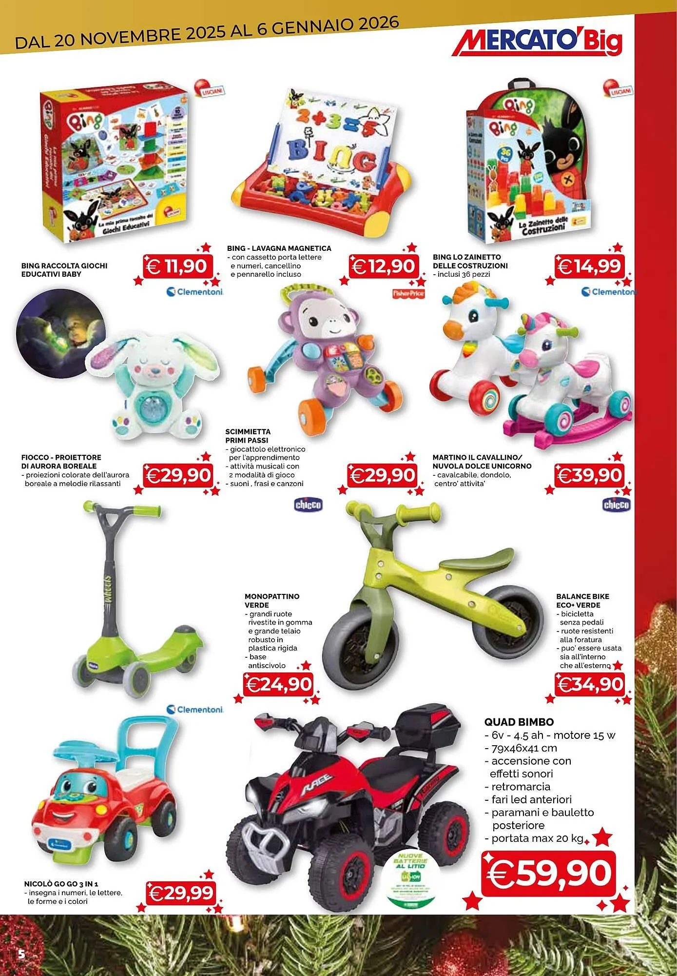 Volantino Mercatò Big da 20 novembre a 6 gennaio di 2026 - Pagina del volantino 5