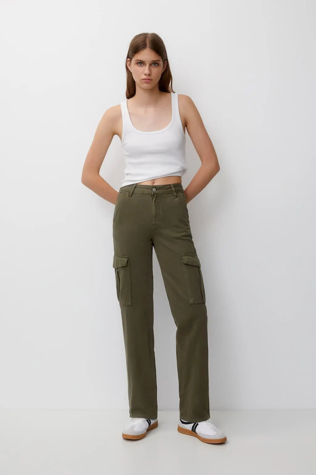 Pantaloni militari straight fit